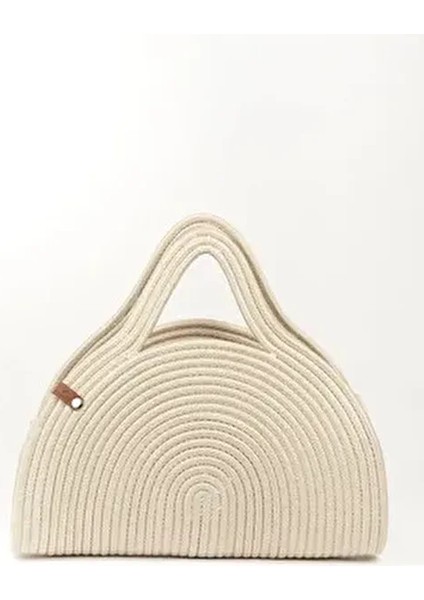 Mia Hasır Jüt Clutch Çanta