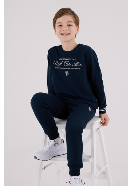US2225 - Navy - U.s. Polo Assn Kids Erkek Eşofman Takımı