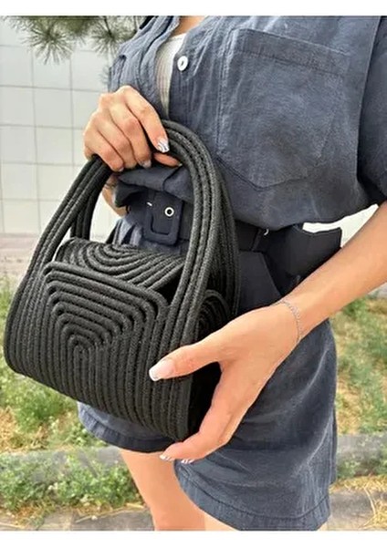 Jüt Hasır Portföy Clutch El Çantası Kadınlar İçin Şık ve Fonksiyonel Yaz Modası