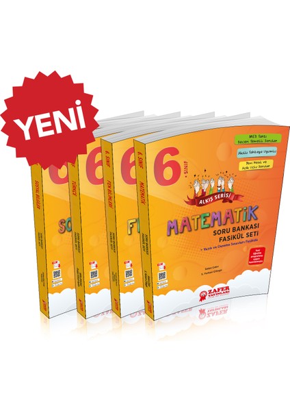 6. Sınıf Tüm Dersler Soru Bankası [4’lü Set] | Zafer Yayınları - YENİ