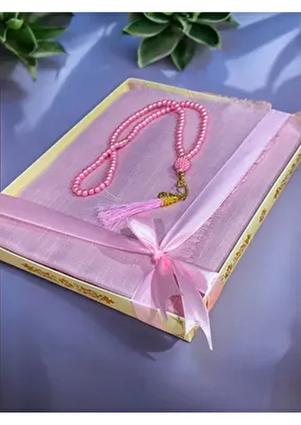 Hediyelik, Çeyizlik, Mevlütlük, Bohçalık ,gelin Bohçası Flamlı Namaz Örtüsü Tesbih Seti