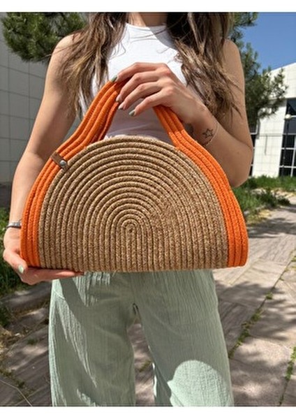 Mia Hasır Jüt Clutch Çanta fırsatları