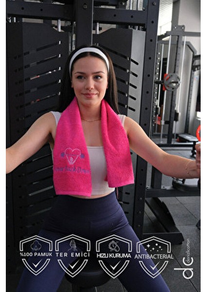 Nakışlı Sporcu Havlusu Pamuklu, Anti Bakteriyel, Ter Emici Fitness Plates Boks Tenis Spor Havlusu fiyatları