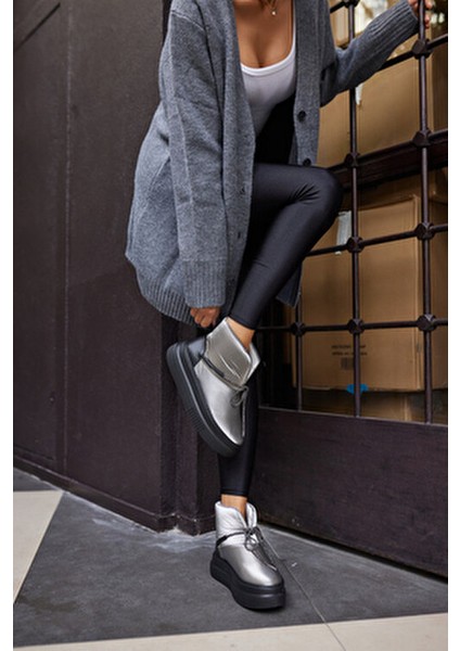 Fisayo Kadin Platin Parasut Kumaş Bot