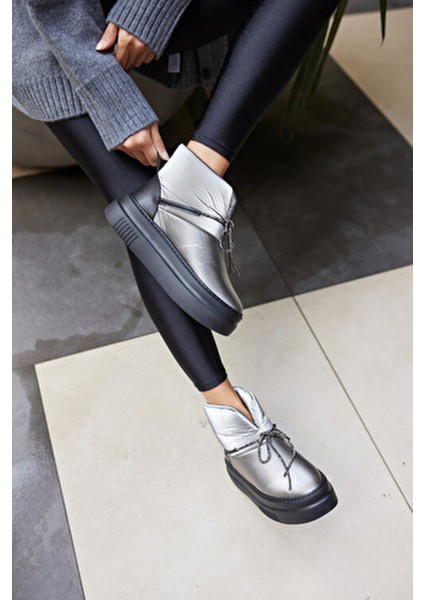 Fisayo Kadin Platin Parasut Kumaş Bot