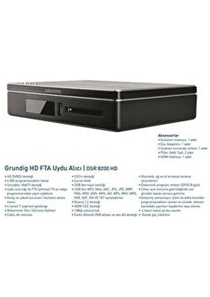 Dsr 8200 Full Hd (1080P) Uydu Alıcısı fiyatları