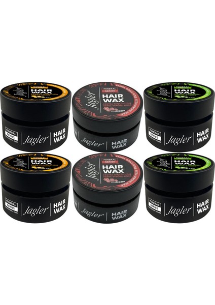 Süper Wax 150ML Parlak Görünüm - Doğal Görünüm - Ekstra Güçlü Tutuş (Karma 6 Lı Set)