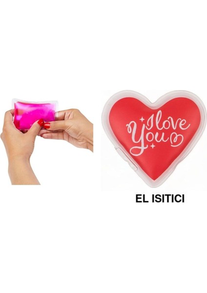 Kalpli Sevgi Mesajlı Cep Sobası,el Isıtıcı,sıcak Su Torbası Pvc 9cm fırsatları