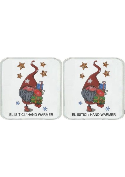 2 Adet Yıldızlı Noel Cücesi Cep Sobası,el Isıtıcı,sıcak Su Torbası Pvc 10X9,5CM fiyatları