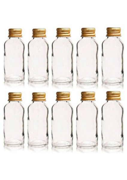 10 Adet Boş Şişe Tıpalı Gold Kapaklı Kolonya Şişesi Doldurulabilir Cep Plastik Parfüm Şişesi 50 ml modelleri