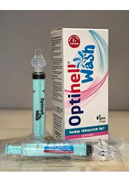 2 'li Şırıngalı Burun Aspiratörü Bebek Burun Temizleme Aparatı Şırınga 10 ml Enjektörü