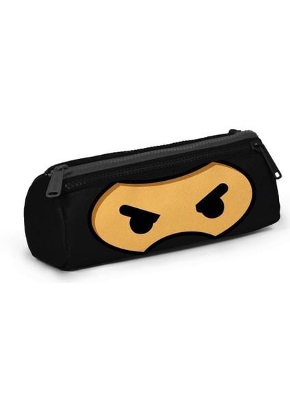 Kids Siyah Ninja Desenli 3'lü Su Geçirmez Ortopedik Okul Çanta Seti 14.4 L – İlkokul/Ortaokul Çocuk, 38x27x14 cm