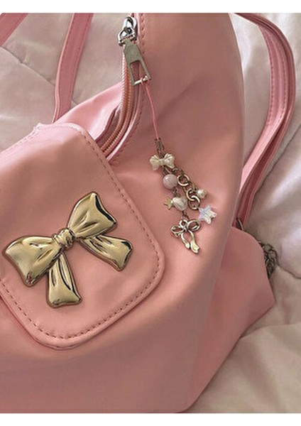 Cute Ribbon Telefon & Çanta Charmı