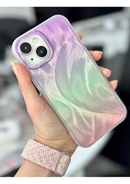 Iphone 13 - 14 - 15 Uyumlu Shine Renk Geçişli Parlak Tasarımlı Silikon Kılıf