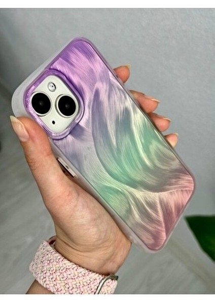 Iphone 13 - 14 - 15 Uyumlu Shine Renk Geçişli Parlak Tasarımlı Silikon Kılıf modelleri