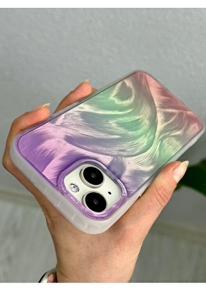 Iphone 13 - 14 - 15 Uyumlu Shine Renk Geçişli Parlak Tasarımlı Silikon Kılıf