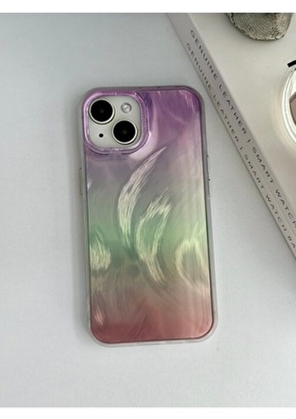Iphone 13 - 14 - 15 Uyumlu Shine Renk Geçişli Parlak Tasarımlı Silikon Kılıf