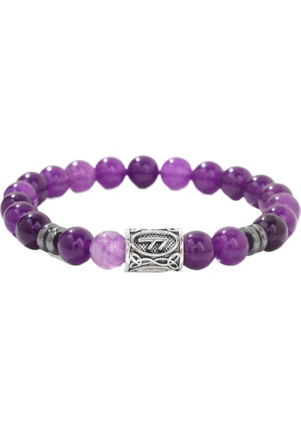 Retro Kırmızı Akik Elastik Ip Bileklik (Yurt Dışından)