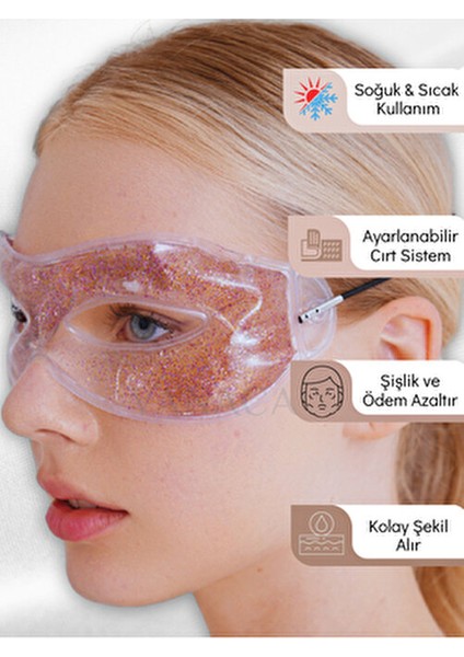 Simli Sıcak‑soğuk Termojel Buzlu Göz Maskesi, Baş ağrısı, Göz Altı, Ödem ve Şişlik Giderici. fiyatları