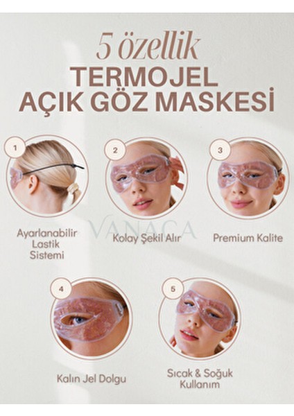 Simli Sıcak‑soğuk Termojel Buzlu Göz Maskesi, Baş ağrısı, Göz Altı, Ödem ve Şişlik Giderici. fırsatları