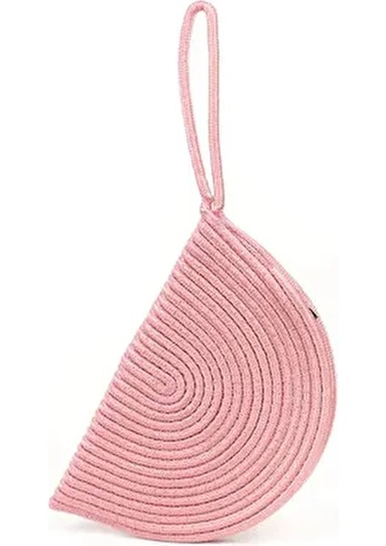 Moss Hasır Vegan Clutch Çanta Günlük Kullanım için Şık ve Ergonomik