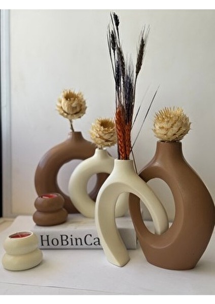 Sevgili Vazo Set Dekoratif Halka Mumluklu Set modelleri