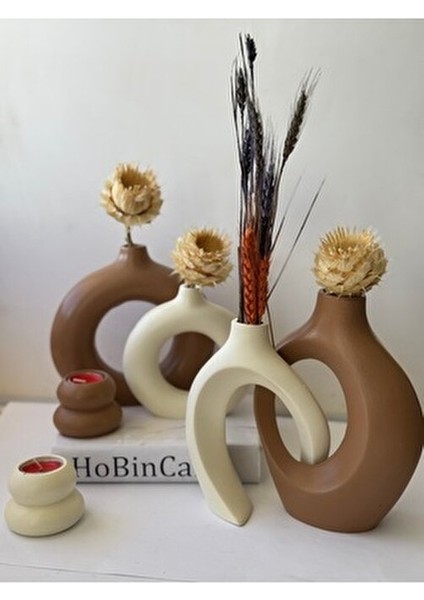 Sevgili Vazo Set Dekoratif Halka Mumluklu Set fırsatları