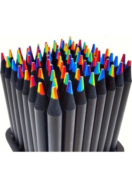 Gökkuşağı 2b Yedi Renk Aynı Anda Sanatsal Boya Kalemi ( Altı Adet )