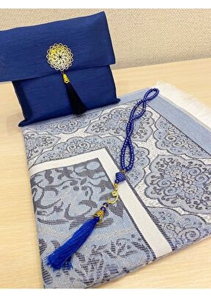 3'lü Şantuk Çantalı Hediyelik Çeyizlik Tesbih Seccade Seti fiyatları