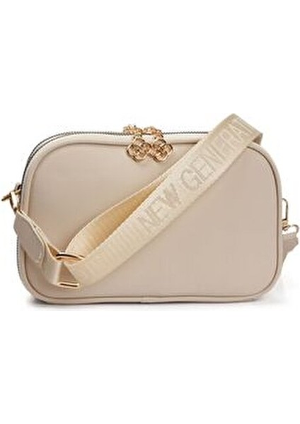 Kadın Çapraz Askılı Omuz Çantası Suni Deri Düz Desen Şık Tasarım