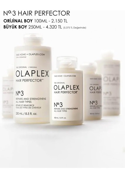 No. 3 Hair Perfector - Bağ Güçlendirici ve Saç Kusursuzlaştırıcı 250 ML fiyatları
