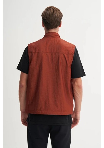 Regular Fit Baharlık Crinkle Kumaş YELEK-13285 fiyatları