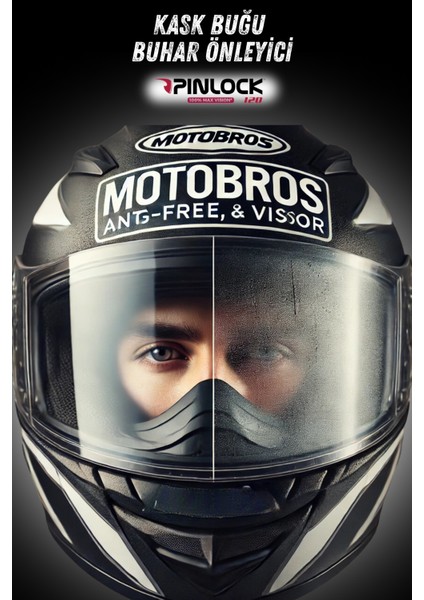 Şeffaf Pinlock Buğu Önleyici Lens – Tüm Motosiklet Kask Vizörleriyle Uyumlu, Dayanıklı 4 Mevsim Sis Koruması modelleri