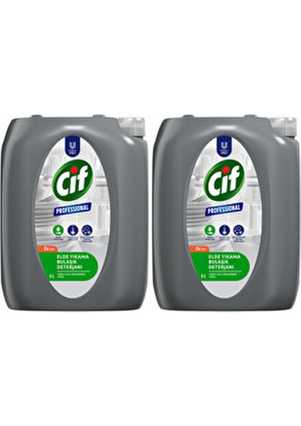 Profesyonel Bulaşık Deterjanı Elde Yıkama 5 L X2 fiyatları
