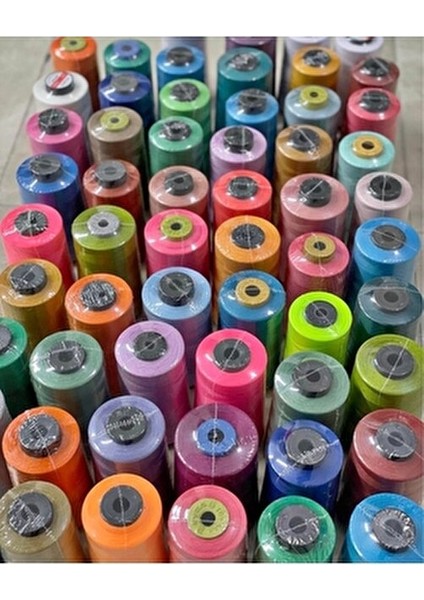 120 No Sıfır 5.000 Metre Dikiş Ipi Karışık 3 Renkli Set, %100 Polyester fiyatları