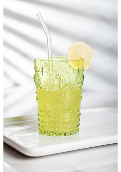 Robinanka Akrilik Yeşil 6'lı Kısa Bardak & Su Meşrubat Kahve Yanı Bardağı 400 ml ( Cam Değildir ) modelleri