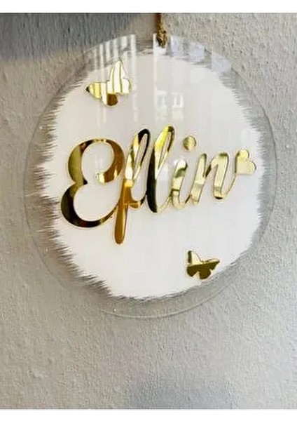 Pileksi Bebek Yenidoğan Kapı Süsü Kişiye Özel Plastik Malzeme ile