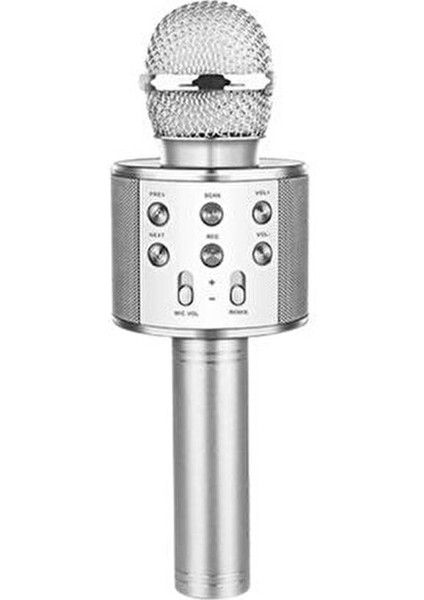 Karaoke Mikrofon Dahili Hoparlör Ses Değiştirme Efektli Çocuklar İçin USB Destekli fiyatları