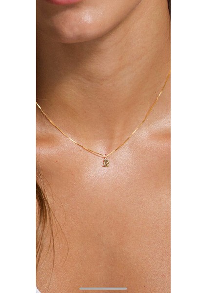 Küp Zincire Minimal Harfini Şeç 925 Ayar modelleri