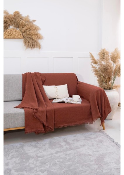 Rio Geniş Koltuk Örtüsü – %100 Geri Dönüştürülmüş Pamuk, Bej Düz Desen, Kol Kapamalı, Kolay Temizlenebilir fırsatları