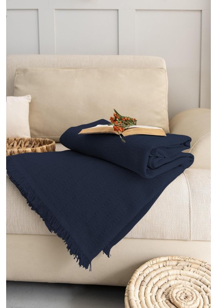 Rio Geniş Koltuk Örtüsü – %100 Geri Dönüştürülmüş Pamuk, Bej Düz Desen, Kolları Kaplayan Yumuşak Dokuma