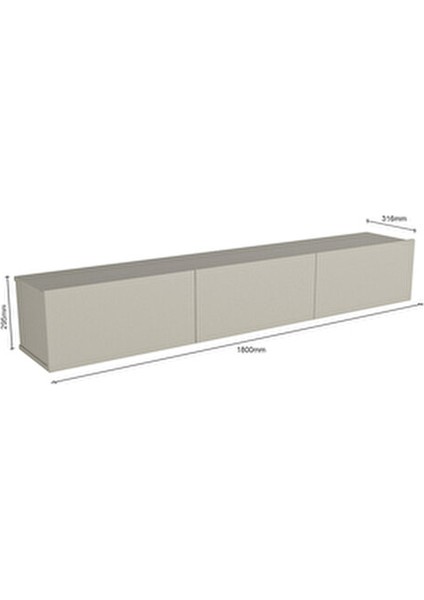 Cercei Tv Standı 180 cm Kumtaşı