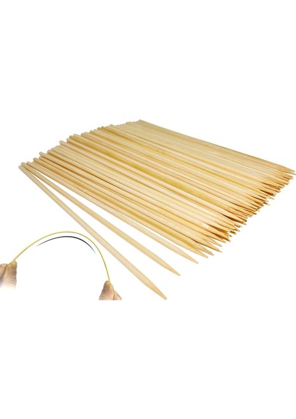 Bambu Çöp Şiş Ahşap Çubuk 100 Adet Bambu Ahşap Şiş Çubukları 25 cm 3 mm Bambu Ahşap 100 Adet Barbekü Şiş Parti Izgarası modelleri