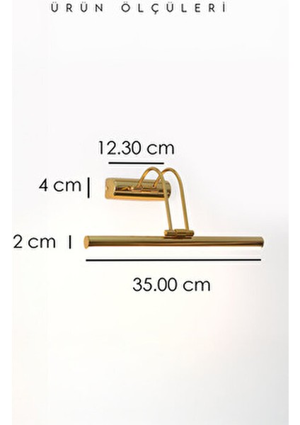 Pilli Gold Gün Işığı Kuğu Aplik Ayna Üstü Aydınlatma Duvar Tablo Aydınlatma Dekorasyon modelleri