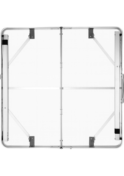 Export Katlanabilir Kamp Masası, Alüminyum, 80X80 Ölçü, Piknik Masası, Açık Yeşil