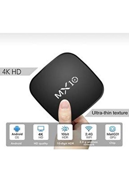 4K Android Tv Box + Stick Wifi Akıllı Tv Kutusu ve Kumandası Medya Oynatıcı fırsatları