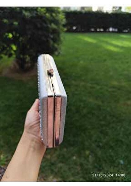 Yarım Taşlı Kutu Abiye Çanta fiyatları