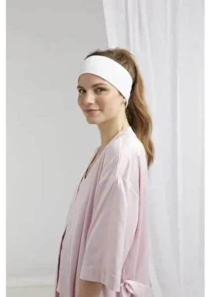 Kadın Sporcu ve Makyaj Havlu Saç Bandı Ekstra Soft %100 Cotton Ekolojik Ürün