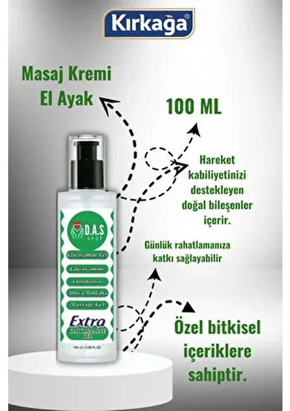 Ağrı Kesici Masaj Kremi El Ayak Bel Boyun Tüm Eklem Ağrısına At Kestanesi Kenevir Içeren Krem 100 ml