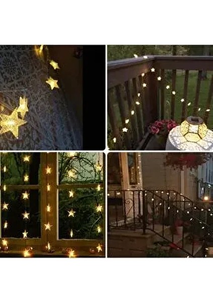 Güneş Enerjili Solar Yıldızlı 8 Fonksiyonlu 7 Metre 30 Yıldız Günışığı LED Su Geçirmez fiyatları